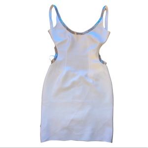 boo hoo diamond strap dress
